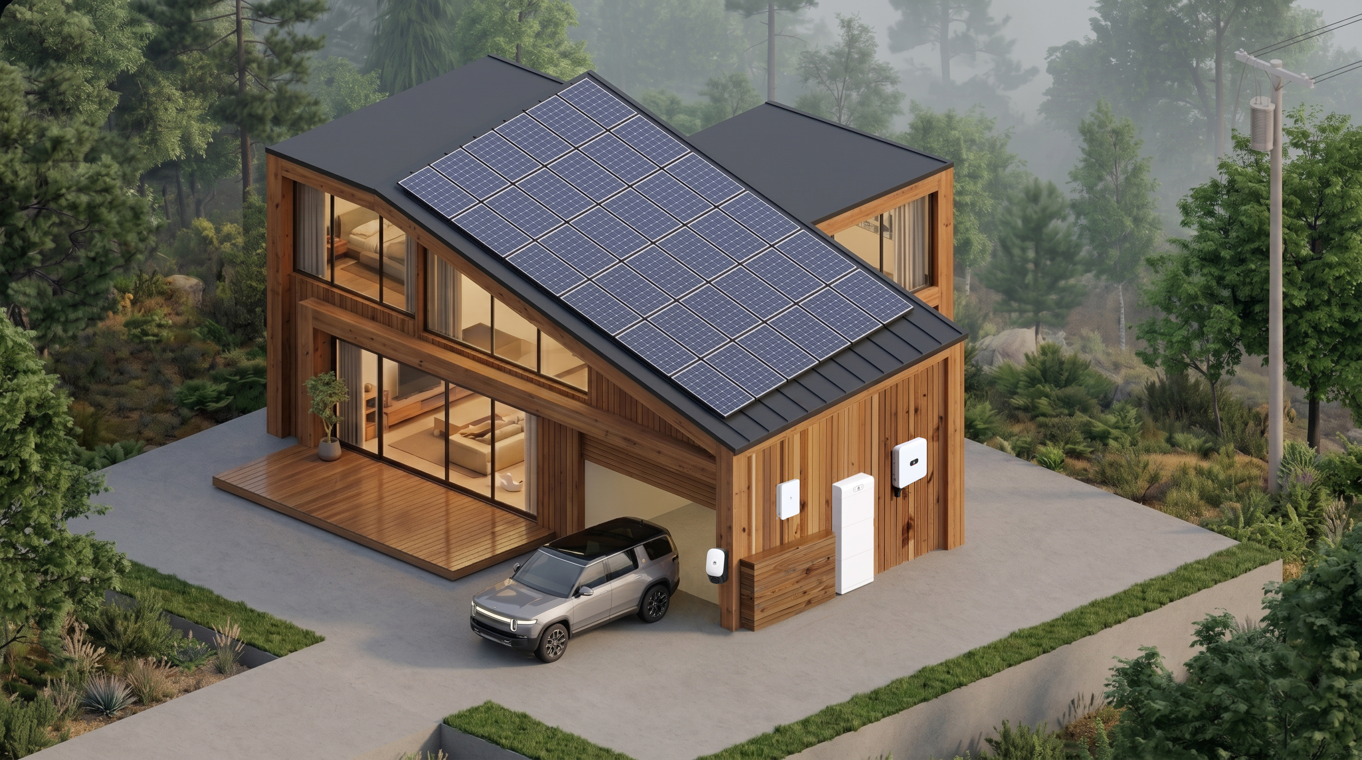 Ilustración Planta Solar SoldeRío 2026 - Con Vehículo