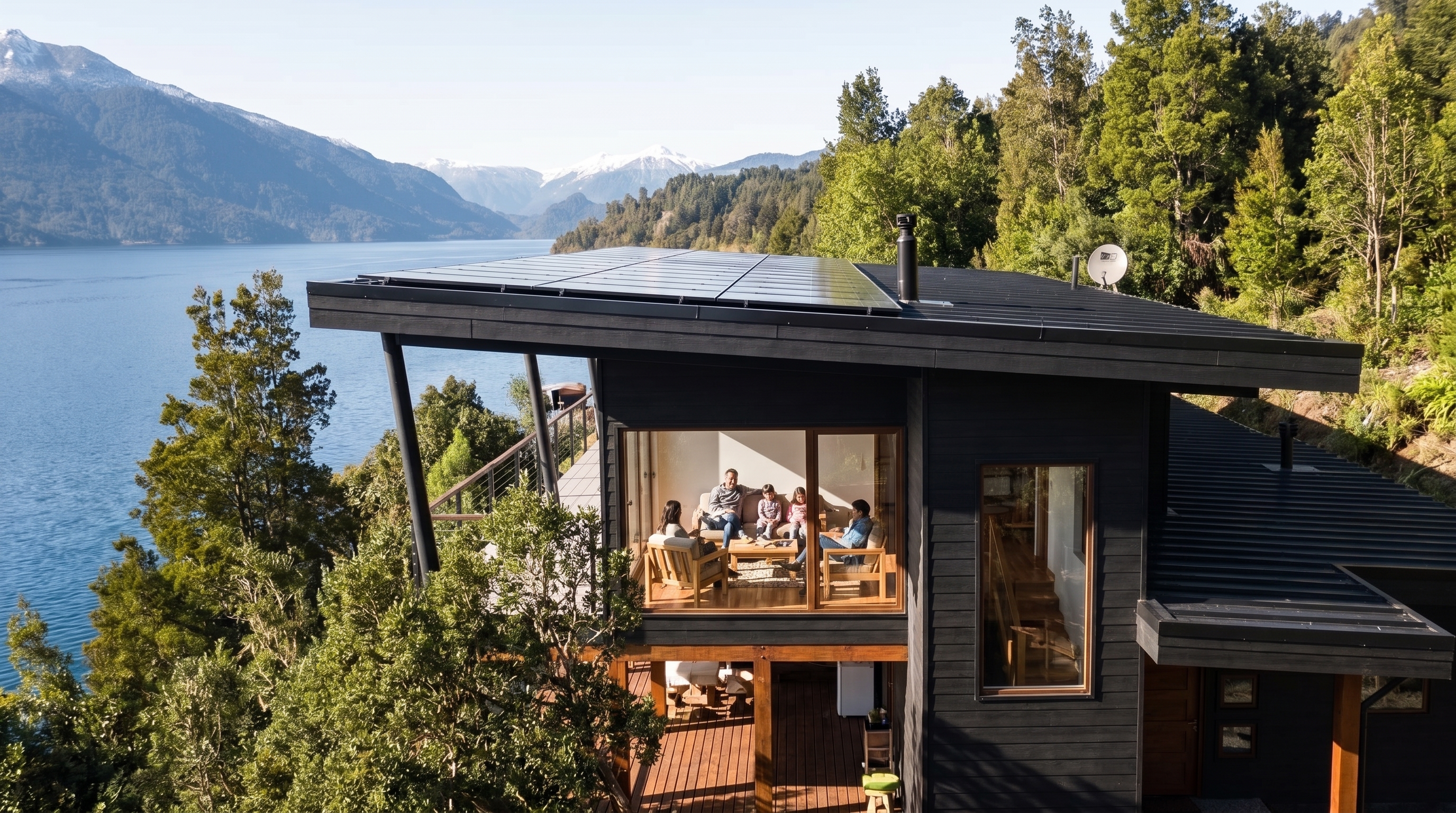 Planta Solar Hogar Residencial Sur de Chile SoldeRío